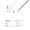 Immagine di BARRA PIATTA15 MM x 2 MM ALLUMINIO BRILLANTE LUNGHEZZA 1 MT