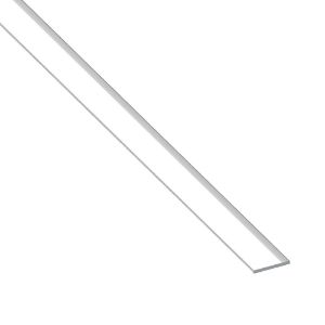 Immagine di BARRA PIATTA 20 MM x 2 MM ALLUMINIO BRILLANTE LUNGHEZZA 1 MT