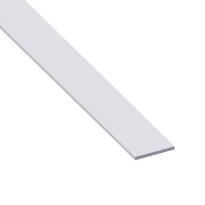 Immagine di BARRA PIATTA 20 MM x 5 MM ALLUMINIO ARGENTO LUNGHEZZA 2 MT