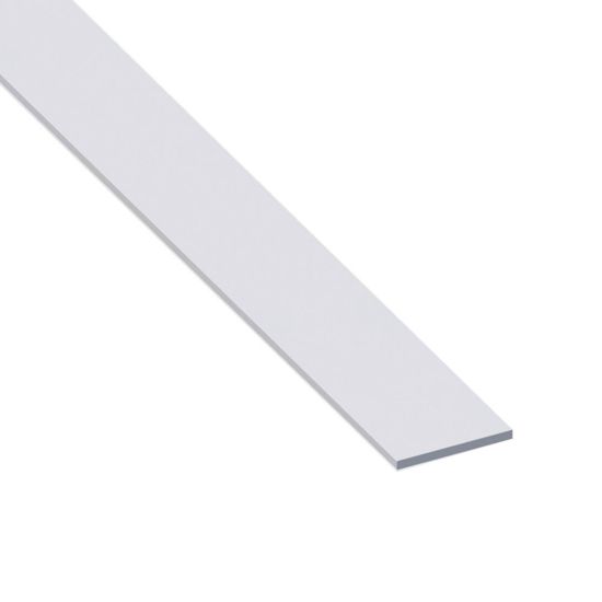 Immagine di BARRA PIATTA 50 MM x 3 MM ALLUMINIO ARGENTO LUNGHEZZA 1 MT