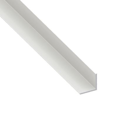 Immagine di ANGOLARE 40 MM x 40 MM SPESSORE 1,2 MM PVC BIANCO LUNGHEZZA 2 MT