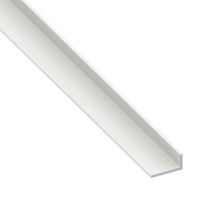Immagine di ANGOLARE 20 MM x 20 MM SPESSORE 1,5 MM PVC BIANCO LUNGHEZZA 2 MT