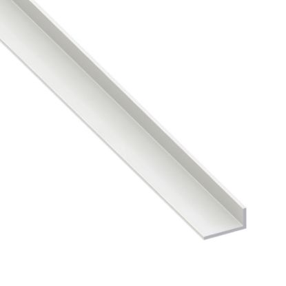 Immagine di ANGOLARE 20 MM x 20 MM SPESSORE 1,5 MM PVC BIANCO LUNGHEZZA 2 MT