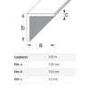 Immagine di ANGOLARE 15 MM x 15 MM SPESSORE 1 MM PVC BIANCO LUNGHEZZA 2 MT