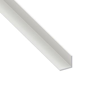 Immagine di ANGOLARE 10 MM x 10 MM SPESSORE 1 MM PVC BIANCO LUNGHEZZA 2 MT