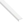 Immagine di ANGOLARE 19 MM X 22 MM SPESSORE 1 MM PVC BIANCO LUNGHEZZA 1 MT