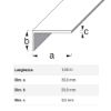 Immagine di ANGOLARE 30 MM x 20 MM SPESSORE 3 MM PVC BIANCO LUNGHEZZA 1 MT