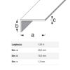 Immagine di ANGOLARE 20 MM x 10 MM SPESSORE 1,5 MM PVC BIANCO LUNGHEZZA 1 MT