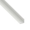 Immagine di ANGOLARE 20 MM x 20 MM SPESSORE 1 MM PVC BIANCO LUNGHEZZA 1 MT