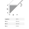 Immagine di ANGOLARE 10 MM x 10 MM SPESSORE 1 MM PVC BIANCO LUNGHEZZA 1 MT