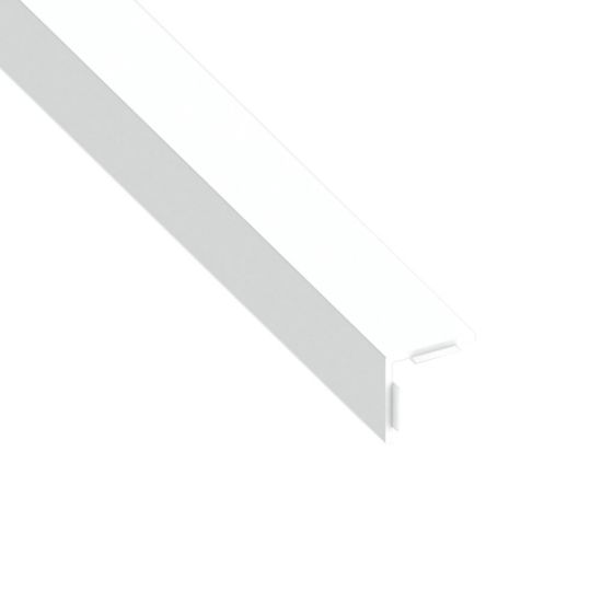 Immagine di ANGOLARE AUTOADESIVO 30 MM x 30 MM SPESSORE 1 MM PVC BIANCO LUNGHEZZA 2,5 MT