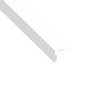 Immagine di ANGOLARE AUTOADESIVO 25 MM x 25 MM SPESSORE 1 MM PVC BIANCO LUNGHEZZA 2,5 MT