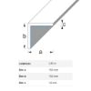 Immagine di ANGOLARE AUTOADESIVO 15 MM x 15 MM SPESSORE 1 MM PVC BIANCO LUNGHEZZA 2,5 MT