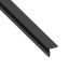Immagine di ANGOLARE AUTOADESIVO 20 MM x 20 MM SPESSORE 1 MM PVC NERO LUCINO LUNGHEZZA 1 MT