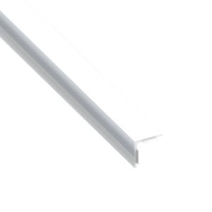 Immagine di ANGOLARE AUTOADESIVO 20 MM x 20 MM SPESSORE 1,5 MM PVC BIANCO LUNGHEZZA 1 MT