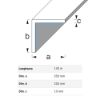 Immagine di ANGOLARE AUTOADESIVO 25 MM x 25 MM SPESSORE 1 MM PVC BIANCO LUNGHEZZA 1 MT