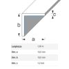 Immagine di ANGOLARE AUTOADESIVO 10 MM x 10 MM SPESSORE 1 MM PVC BIANCO LUNGHEZZA 1 MT