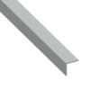 Immagine di ANGOLARE 20 MM x 10 MM SPESSORE 1 MM ALLUMINIO INOX SPAZZOLATO LUNGHEZZA 1 MT