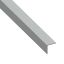 Immagine di ANGOLARE 20 MM x 10 MM SPESSORE 1 MM ALLUMINIO INOX SPAZZOLATO LUNGHEZZA 1 MT