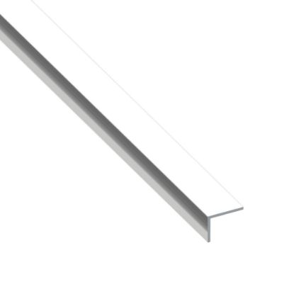 Immagine di ANGOLARE 25 MM x 20 MM SPESSORE 1 MM ALLUMINIO BRILLANTE LUNGHEZZA 1 MT