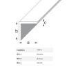 Immagine di ANGOLARE 25 MM x 25 MM SPESSORE 1 MM ALLUMINIO COLORE BIANCO LUNGHEZZA 1 MT