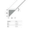 Immagine di ANGOLARE 40 MM x 40 MM SPESSORE 2 MM ALLUMINIO COLORE ARGENTO LUNGHEZZA 2 MT