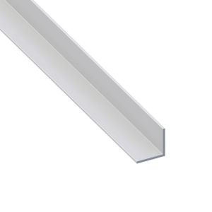Immagine di ANGOLARE 30 MM x 30 MM SPESSORE 2 MM ALLUMINIO COLORE ARGENTO LUNGHEZZA 1 MT