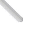Immagine di ANGOLARE 10 MM x 10 MM SPESSORE 1 MM ALLUMINIO COLORE ARGENTO LUNGHEZZA 1 MT