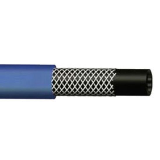 Immagine di TUBO IN GOMMA BLU PER GAS GPL PROPANO-BUDANO RETINATO 3 STRATI ROTOLO DA 50 MT