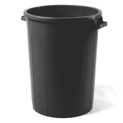 Immagine di CONTENITORE PVC NERO TRONCOCONICO 50 LT (BIGONCIO)