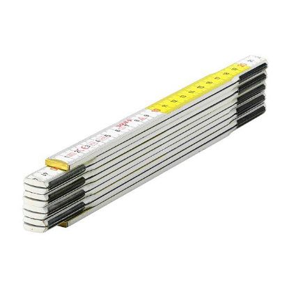 Immagine di DOPPIOMETRO LEGNO BIANCO/GIALLO