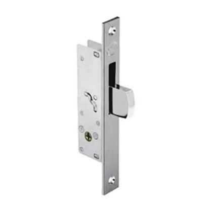 Immagine di SERRATURA CILINDRO A SPILLO CATENACCIO BASCULANTE FRONTALE 160x20x3 MM PER PORTE IN ALLUMINIO ASSA ABLOY