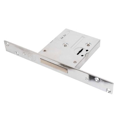 Immagine di SERRATURA DOPPIA MAPPA 4 MANDATE PER CILINDRO EUROPEO 1 CHIUSURA ENTRATA 60 MM PER INFERRIATE E CANCELLI ASSA ABLOY