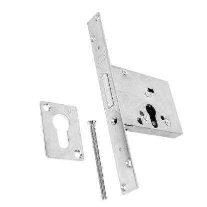 Immagine di SERRATURA A CILINDRO 3 MANDATE PER CILINDRO EUROPEO 1 CHIUSURA ENTRATA 60 MM PER INFERRIATE E CANCELLI ASSA ABLOY