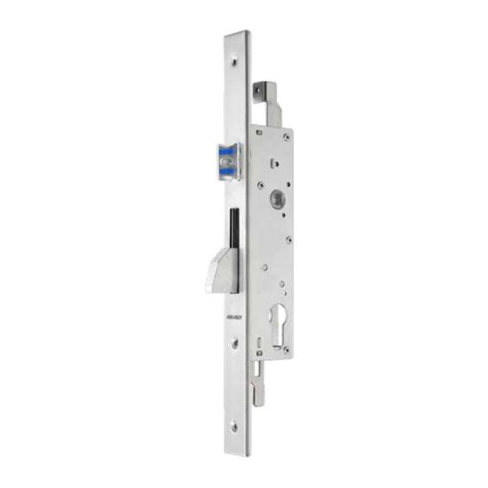 Immagine di SERRATURA PER INFISSI IN ALLUMINIO CON SCROCCO E CATENACCIO ENTRATA 35 MM FRONTALE 22 MM INTERASSE 85 MM ASSA ABLOY