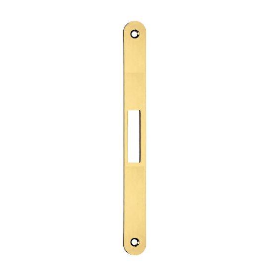 Immagine di INCONTRO PER SERRATURA AD INFILARE 50x90 MM OTTONE LUCIDO AGB