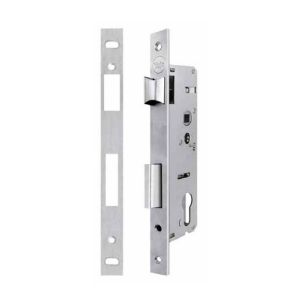Immagine di SERRATURA DA MONTANTE 85X25 MM FRONTALE 22 MM SSS BOX PER PORTE ALLUMINIO ASSA ABLOY