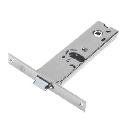 Immagine di SERRATURA PER PORTE ALLUMINIO ORIZZONTALE ENTRATA 70 MM INTERASSE 48 MM FASCIA 44 MM 1 MANDATA ASSA ABLOY
