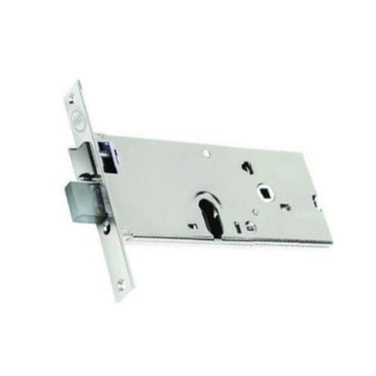 Immagine di SERRATURA PER PORTE ALLUMINIO ORIZZONTALE ENTRATA 90 MM INTERASSE 67 MM FASCIA 78 MM 3 MANDATE ASSA ABLOY