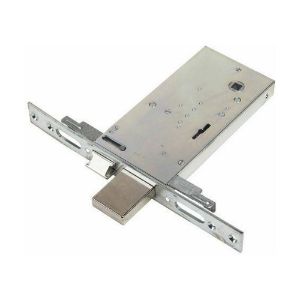 Immagine di SERRATURA DOPPIA MAPPA ENTRATA 70 MM INTERASSE 66 MM FRONTALE 25 MM 3 PUNTI DI CHIUSURA PER PORTE IN ALLUMINIO ASSA ABLOY
