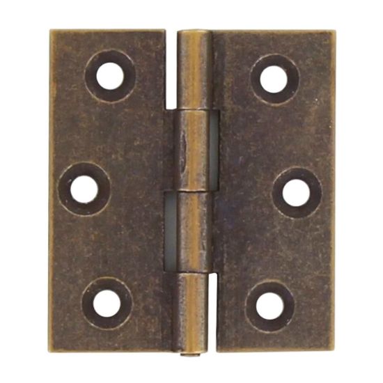 Immagine di CERNIERA PIANA OTTONE BRONZATO 50X40 MM - 4 PZ/BLISTER