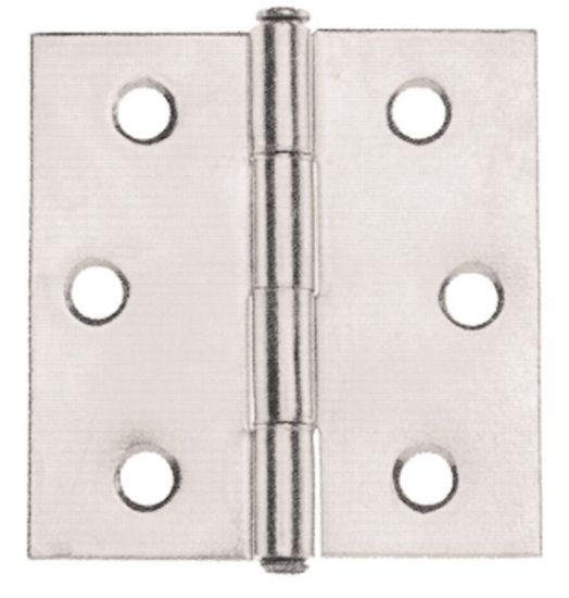 Immagine di CERNIERA PIANA FINITURA NICHEL 30x30 MM - 6 PZ/BLISTER