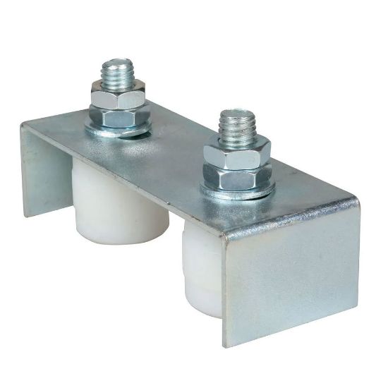 Immagine di MINIPIASTRA PER CANCELLO SCORREVOLE 2 RULLI OGIVA