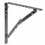 Immagine di REGGIMENSOLA PIEGHEVOLE RMPL30 NERO 30x30 CM - 2 PZ/BLISTER