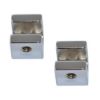 Immagine di COPPIA REGGIMENSOLE MOD. RMC21 CROMO 2,0x2,8 CM SPESSORE 1/21 MM