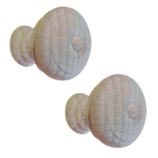 Immagine di COPPIA POMELLI PER MOBILI IN LEGNO Ø 25 MM