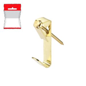Immagine di GANCIO A MURO A X N.3 FINITURA OTTONE - 10 PZ/BLISTER