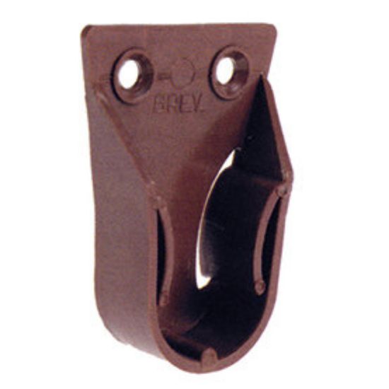 Immagine di REGGITUBO PVC NOCE DIAMETRO 18 MM - 2 PZ/BLISTER