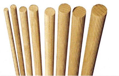 Immagine di SPINE IN LEGNO DA 1 MT DIAMETRO 6 MM