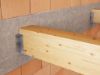 Immagine di COPPIA STAFFE ZIANCATE PER FISSAGGIO CON ALI ESTERNE TRAVI IN LEGNO MISURA VARIABILE 25x180 MM